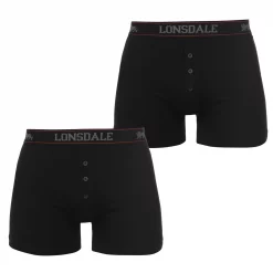 Lonsdale Sales Store 57 Lonsdale 2 Pack Boxers Mens