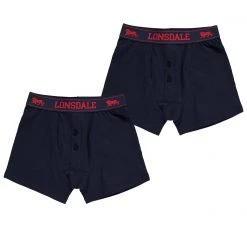 Lonsdale Sales Store 61 Lonsdale 2 Pack Boxers Junior
