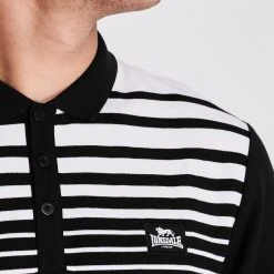 Lonsdale Yarn Dye Stripe Polo Shirt Mens -LONSDALE Sales 54500050 xxl a3